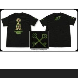 Women’s Black/Camo Peeping Tom Medium Band  T-Shirt with Ipecac Logo on Back